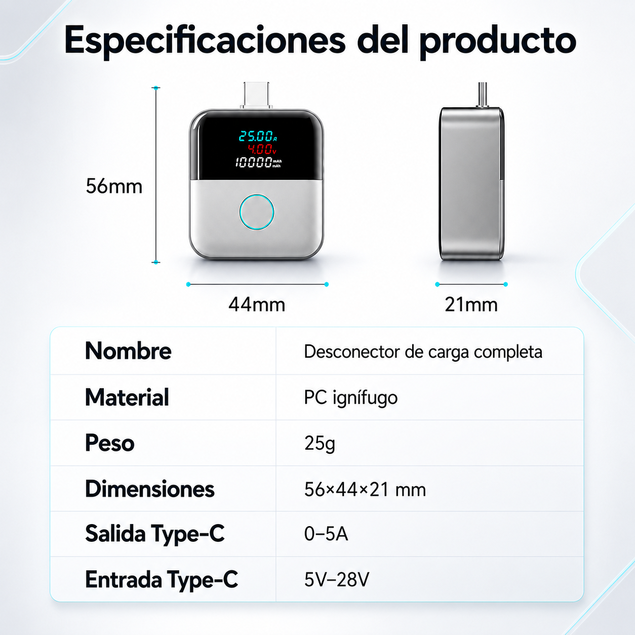 SmartCut 140W™ – El adaptador que desconecta la carga automáticamente al llegar al 100 %