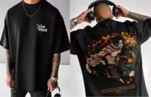 Camiseta clásica de cómic Manga corta Cuello redondo Verano Parejas para hombres y mujeres