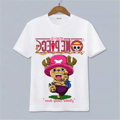 The 2026 New Hot Selling ONE PIECE Luffy, Ace，Sauron， Anime Peripheral Clothing Short Sleeved Men'S and Women'S Cartoon Y2K