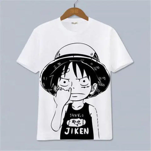 The 2026 New Hot Selling ONE PIECE Luffy, Ace，Sauron， Anime Peripheral Clothing Short Sleeved Men'S and Women'S Cartoon Y2K