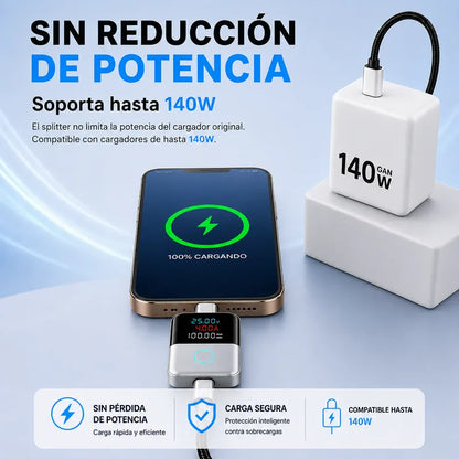 SmartCut 140W™ – El adaptador que desconecta la carga automáticamente al llegar al 100 %
